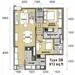 Floor plan: 2-bedroom 2-bathroom unit; features: open-plan kitchen-dining-living, master bedroom with ensuite bathroom, bedroom 2 with shared bathroom, utility room, balcony off living room, central foyer, 1 car porch, 1,012 sqft built-up.