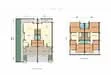 Floor plan: 3-bedroom 2-bathroom unit; features: open-plan kitchen-dining-living, master bedroom with ensuite bathroom, bedroom 2 with shared bathroom, utility room, balcony off living room, central foyer, 2 car porch, 1,250 sqft built-up.