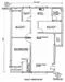 Floor plan: 2-bedroom 2-bathroom unit; features: open-plan kitchen-dining-living, master bedroom with ensuite bathroom, bedroom 2 with shared bathroom, utility room, central foyer, balcony off living room, 1 car porch.