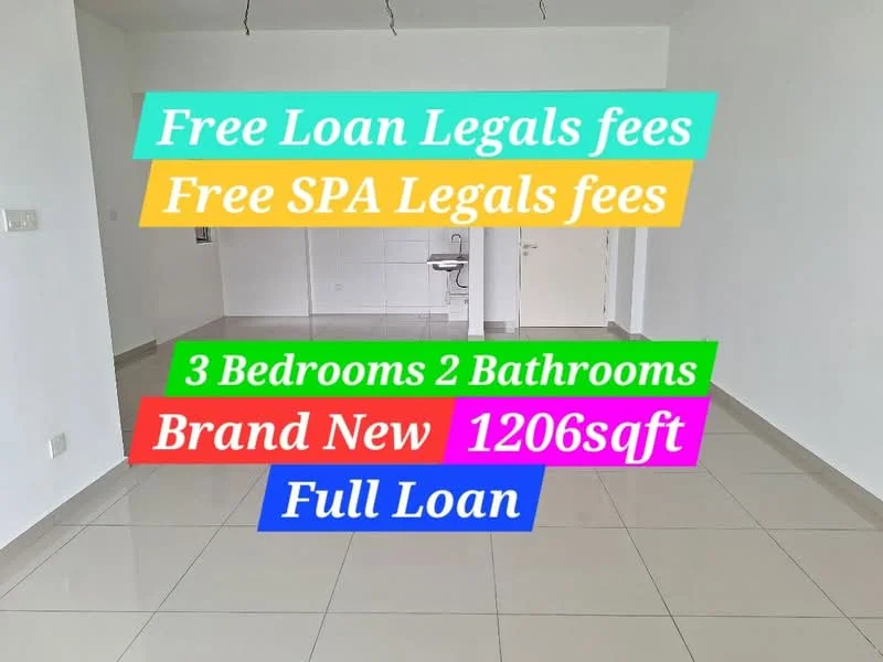 Room features: white painted walls, glossy ceramic tile flooring, recessed downlights, open layout, no visible furniture, neutral color scheme, single wall-mounted sink, multiple electrical outlets, large open space, high ceiling; style: modern.