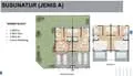 Floor plan: 3-bedroom 2-bathroom unit; features: open-plan kitchen-dining-living, master bedroom with ensuite bathroom, bedroom 2 with shared bathroom, utility room, central foyer, balcony off living room, 2 car porch, 1,250 sqft built-up.