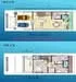 Floor plan: 2-bedroom 2-bathroom unit; features: open-plan kitchen-dining-living, master bedroom with ensuite bathroom, bedroom 2 with shared bathroom, balcony off living room, utility room, laundry area, central foyer, 1 car porch.
