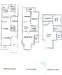 Floor plan: 3-bedroom 2-bathroom unit; features: open-plan kitchen-dining-living, master bedroom with ensuite bathroom, bedroom 2 with shared bathroom, utility room, central foyer, 1 car porch, balcony off living room, private yard.