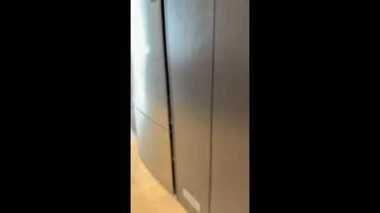 Room features: stainless-steel fridge.