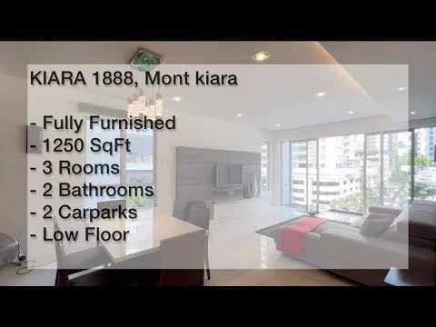 Living features: white painted walls, glossy tile flooring, recessed downlights, floor-to-ceiling windows, grey feature wall, L-shape sectional sofa in grey, coffee table, TV console, wall-mounted TV, decorative plants, area rug with geometric pattern; style: modern; view: city.