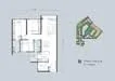 Floor plan: 3-bedroom 2-bathroom unit; features: open-plan kitchen-dining-living, master bedroom with ensuite bathroom, all bedrooms with windows, utility room, balcony off living room, private yard, central foyer, 2 car porch.