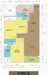 Floor plan: 3-bedroom 2-bathroom unit; features: open-plan kitchen-dining-living, master bedroom with ensuite bathroom, bedroom 2 with shared bathroom, utility room, laundry area, balcony off living room, private yard, central foyer.
