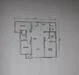 Floor plan: 2-bedroom 1-bathroom unit; features: open-plan kitchen-dining-living, master bedroom with ensuite bathroom, bedroom 2 with shared bathroom, utility room, central foyer, balcony off living room, 1 car porch.