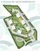 Floor plan: features: landscaped garden, multiple building blocks, open spaces, pathways, green areas, communal facilities.