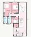 Floor plan: 3-bedroom 2-bathroom unit; features: open-plan kitchen-dining-living, master bedroom with ensuite bathroom, bedroom 2 with shared bathroom, utility room, balcony off living room, central foyer, 1 car porch.