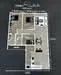 Floor plan: 2-bedroom 1-bathroom unit; features: open-plan kitchen-dining-living, master bedroom with window, bedroom 2 with window, shared bathroom, utility room, balcony off living room, central foyer, 1 car porch.