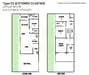 Floor plan: 3-bedroom 2-bathroom unit; features: open-plan kitchen-dining-living, master bedroom with ensuite bathroom, bedroom 2 with shared bathroom, utility room, laundry area, balcony off living room, private yard, central foyer, 2 car porch, 1,250 sqft built-up.