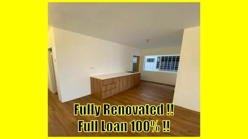 Kitchen features: wooden cabinetry, kitchen island with seating, white walls, laminate flooring, large window for natural light, open layout, modern design, recessed lighting; style: modern.