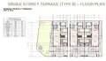 Floor plan: 3-bedroom 2-bathroom unit; features: single-storey layout, open-plan kitchen-dining-living, master bedroom with ensuite bathroom, bedroom 2 with shared bathroom, utility room, central foyer, private yard, 2 car porch.