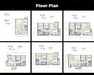 Floor plan: 4-bedroom 3-bathroom unit; features: open-plan kitchen-dining-living, master bedroom with ensuite bathroom, bedroom 2 with shared bathroom, utility room, balcony off living room, private terrace, central foyer, 2 car porch, 1,500 sqft built-up, north-facing master, all bedrooms with windows, laundry area.