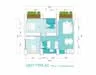 Floor plan: 3-bedroom 2-bathroom unit; features: open-plan kitchen-dining-living, master bedroom with ensuite bathroom, balcony off living room, utility room, laundry area, central foyer, 2 car porch, 1,250 sqft built-up.