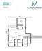 Floor plan: 2-bedroom 2-bathroom unit; features: open-plan kitchen-dining-living, master bedroom with ensuite bathroom, bedroom 2 with shared bathroom, utility room, balcony off living room, central foyer.