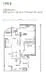 Floor plan: 2-bedroom 2-bathroom unit; features: open-plan kitchen-dining-living, master bedroom with ensuite bathroom, bedroom 2 with shared bathroom, utility room, balcony off living room, central foyer, 1 car porch.