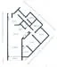 Floor plan: 3-bedroom 2-bathroom unit; features: open-plan kitchen-dining-living, master bedroom with ensuite bathroom, bedroom 2 with shared bathroom, utility room, balcony off living room, central foyer, 1 car porch.