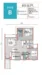 Floor plan: 3-bedroom 2-bathroom unit; features: open-plan kitchen-dining-living, master bedroom with ensuite bathroom, bedroom 2 with shared bathroom, utility room, balcony off living room, central foyer, 2 car porch, 1,250 sqft built-up.