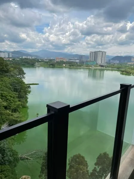 Room view: lake.