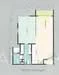 Floor plan: 1-bedroom 1-bathroom unit; features: open-plan kitchen-dining-living, master bedroom with ensuite bathroom, utility room, balcony off living room, central foyer.
