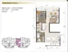 Floor plan: 2-bedroom 2-bathroom unit; features: open-plan kitchen-dining-living, master bedroom with ensuite bathroom, all bedrooms with windows, utility room, balcony off living room, central foyer, 1 car porch, 1,200 sqft built-up.