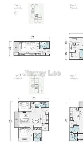Floor plan: 3-bedroom 2-bathroom unit; features: open-plan kitchen-dining-living, master bedroom with ensuite bathroom, balcony off living room, utility room, laundry area, 2 car porch, central foyer, 1,250 sqft built-up.