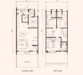 Floor plan: 3-bedroom 2-bathroom unit; features: open-plan kitchen-dining-living, master bedroom with ensuite bathroom, bedroom 2 with shared bathroom, utility room, balcony off living room, central foyer, 1 car porch, 2-storey layout.