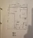 Floor plan: 2-bedroom 1-bathroom unit; features: open-plan kitchen-dining-living, master bedroom with ensuite bathroom, all bedrooms with windows, utility room, balcony off living room, central foyer, 1 car porch.