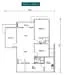 Floor plan: 3-bedroom 2-bathroom unit; features: open-plan kitchen-dining-living, master bedroom with ensuite bathroom, bedroom 2 with shared bathroom, utility room, laundry area, balcony off living room, central foyer, 1 car porch.