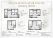 Floor plan: 3-bedroom 2-bathroom unit; features: open-plan kitchen-dining-living, master bedroom with ensuite bathroom, balcony off living room, utility room, laundry area, central foyer, 2 car porch, 1,250 sqft built-up.