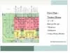 Floor plan: 3-bedroom 2-bathroom unit; features: open-plan kitchen-dining-living, master bedroom with ensuite bathroom, balcony off living room, utility room, laundry area, central foyer, 2 car porch.