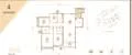 Floor plan: 3-bedroom 2-bathroom unit; features: open-plan kitchen-dining-living, master bedroom with ensuite bathroom, all bedrooms with windows, utility room, central foyer, balcony off living room, 2 car porch.