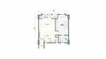 Floor plan: 1-bedroom 1-bathroom unit; features: open-plan kitchen-dining-living, master bedroom with ensuite bathroom, utility room, balcony off living room.
