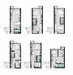 Floor plan: 3-bedroom 3-bathroom unit; features: open-plan kitchen-dining-living, master bedroom with ensuite bathroom, all bedrooms with windows, balcony off living room, utility room, laundry area, central foyer, 2 car porch.