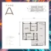 Floor plan: 3-bedroom 2-bathroom unit; features: open-plan kitchen-dining-living, master bedroom with ensuite bathroom, bedroom 2 with shared bathroom, utility room, balcony off living room, central foyer, 1 car porch.