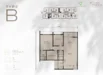 Floor plan: 2-bedroom 2-bathroom unit; features: open-plan kitchen-dining-living, master bedroom with ensuite bathroom, bedroom 2 with shared bathroom, balcony off living room, utility room, laundry area, central foyer, 1 car porch.