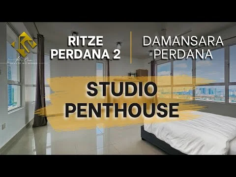 Room features: large windows with city view, grey tiled flooring, white painted walls, queen-size bed, bedside table, curtains, built-in wardrobe, recessed lighting, air conditioning unit; style: modern; view: city.