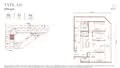 Floor plan: 3-bedroom 2-bathroom unit; features: open-plan kitchen-dining-living, master bedroom with ensuite bathroom, balcony off living room, utility room, laundry area, central foyer, 2 car porch, 1,250 sqft built-up.