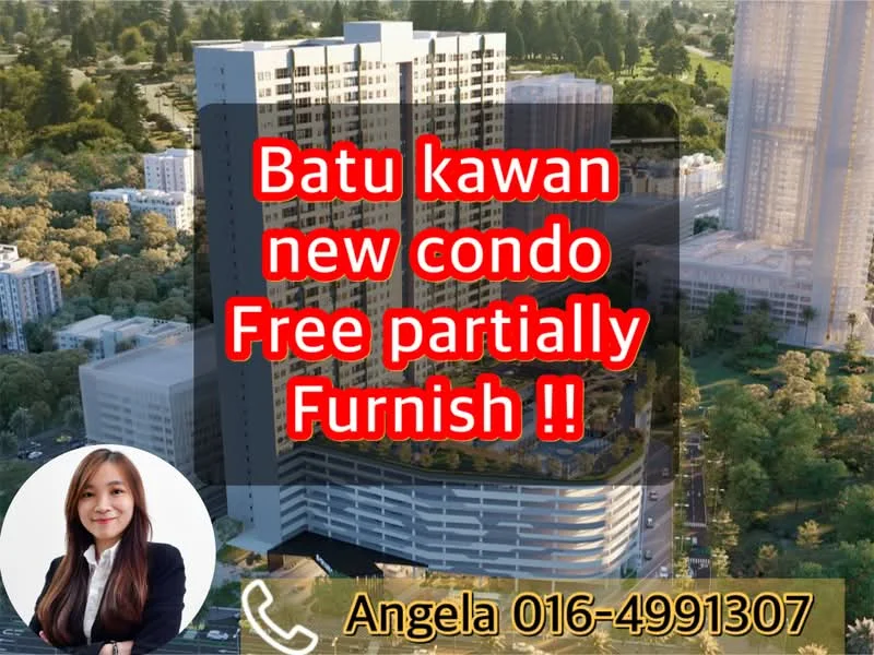 Exterior type: high-rise condominium; features: glass curtain wall, projecting balconies, landscaped garden, swimming pool deck, children's playground, manicured lawn, surrounded by greenery, multi-storey car park; style: modern.