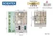Floor plan: 3-bedroom 2-bathroom unit; features: open-plan kitchen-dining-living, master bedroom with ensuite bathroom, utility room, balcony off living room, 2 car porch, central foyer, private yard, all bedrooms with windows.
