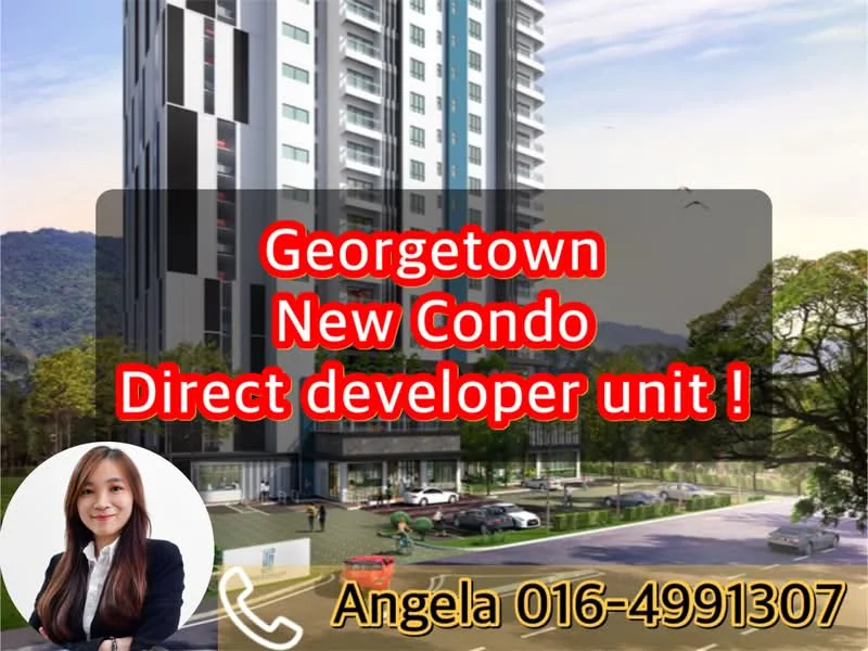 Exterior type: high-rise condominium; features: glass curtain wall, projecting balconies, manicured lawn, landscape garden, covered parking, multi-storey car park; style: modern.