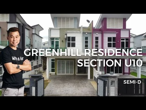 Exterior type: semi-detached house; features: two-storey structure, modern facade with a mix of colors, large windows, sliding glass doors, concrete driveway, manicured lawn, front porch area, gated entrance, balconies on upper floor, minimalist design elements; style: modern.
