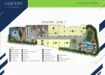 Floor plan: features: layout diagram, swimming pool area, landscape garden, gym area, children's playground, BBQ pit, outdoor dining pavilion, jogging track, parking area, clubhouse, function hall.
