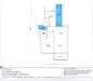 Floor plan: 2-bedroom 1-bathroom unit; features: open-plan kitchen-dining-living, master bedroom with ensuite bathroom, bedroom 2 with shared bathroom, balcony off living room, utility room, laundry area, central foyer.