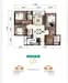 Floor plan: 3-bedroom 2-bathroom unit; features: open-plan kitchen-dining-living, master bedroom with ensuite bathroom, bedroom 2 with shared bathroom, balcony off living room, utility room, laundry area, central foyer, 1 car porch.