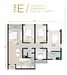 Floor plan: 3-bedroom 2-bathroom unit; features: open-plan kitchen-dining-living, master bedroom with ensuite bathroom, bedroom 2 with shared bathroom, utility room, balcony off living room, central foyer, 1 car porch, laundry area.