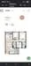 Floor plan: 2-bedroom 2-bathroom unit; features: open-plan kitchen-dining-living, master bedroom with ensuite bathroom, balcony off living room, utility room, laundry area, central foyer, 2 car porch, 1,200 sqft built-up.