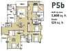 Floor plan: 3-bedroom 2-bathroom unit; features: open-plan kitchen-dining-living, master bedroom with ensuite bathroom, balcony off living room, utility room, laundry area, central foyer, 2 car porch, 1,800 sqft built-up, 1,200 sqft total.